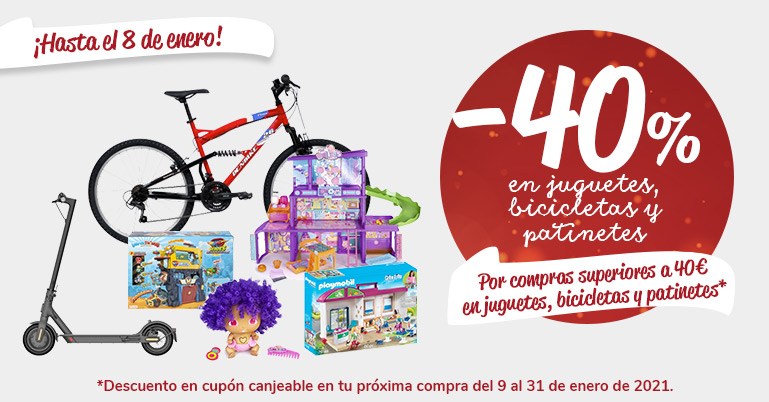 incrementar saltar pasaporte Promoción! 40% de descuento en juguetes y bicicletas en Carrefour
