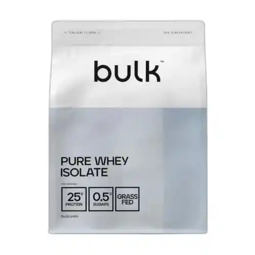 Proteína Whey Isolate Bulk, Fresa (1 kg) de alta pureza para entrenamientos
