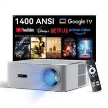 Proyector LED 200" FHD 1400 Lúmenes Google TV OSCAL PV800 Pro
