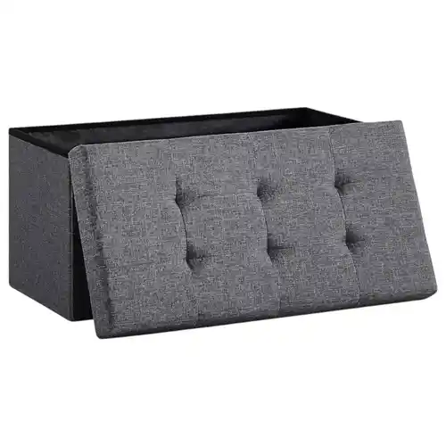 Puff Plegable con almacenamiento 38 x 76 x 38 cm