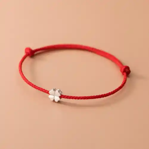 Pulsera de cuerda de Plata de Ley 925 (roja o negra) sólo 2,41€ + ENVIO GRATIS SOLO HOY!