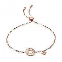 Pulsera para mujer en plata de ley color oro rosa Emporio Armani EG3458221