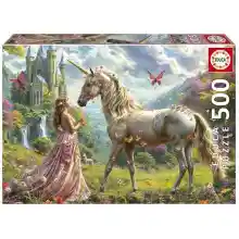 Puzzle 500 Piezas Hadas, Unicornios y Mariposas