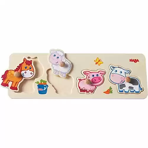 Puzzle de Madera con diseño de Animales de Granja