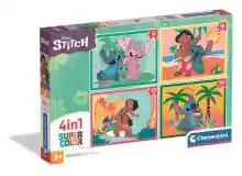 Puzzle infantil 4 en 1 Clementoni Stitch