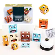 Puzzle Madera Expresiones Faciales