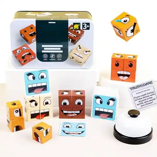 Puzzle Madera Expresiones Faciales