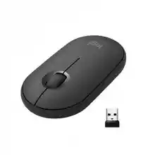 Ratón inalámbrico con Bluetooth o receptor de 2,4 GHz, Logitech Pebble