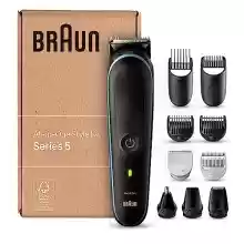 Recortadora de Barba Braun Series 5 Kit 10 En 1 Para Barba, Pelo, Depilación