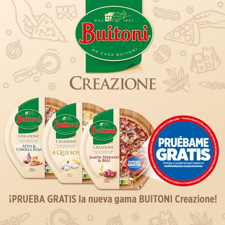 Reembolso de hasta 4€ en pizzas Buitoni Creazione