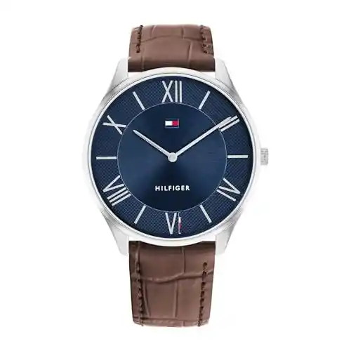 Reloj de cuarzo para hombre Tommy Hilfiger con correa de piel
