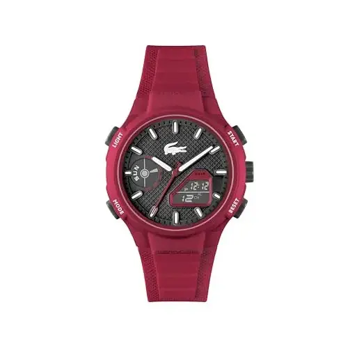 Reloj Lacoste LC33 Collection analógico-digital para hombre con correa de silicona