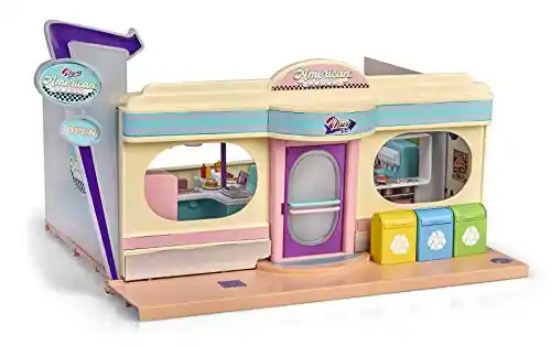 Restaurante de Juguete con accesorios, luz y Sonido - Mymy City - American Diner