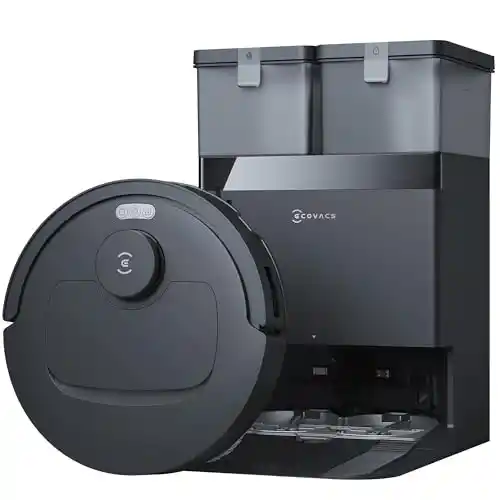 Robot aspirador ECOVACS DEEBOT T30e Omni con mopa, succión de 25,000 Pa, estación Vaciado automático