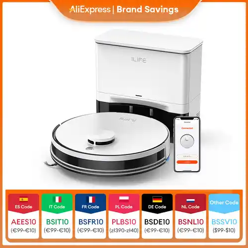 Robot Aspirador iLife A30 Pro con Base de carga y Autovaciado