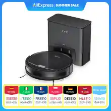 Robot aspirador ILIFE V9 Pro con autovaciado, 3000 Pa, Alexa, control app, mascotas...