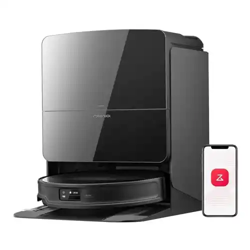Robot Aspirador roborock Saros 10R - 22000Pa, Succión con mopa, Ultrafino de 7,98 cm, Obstáculo Extremo de 4 cm, Sin enredos, Vaciado Automático, Secado con Aire Caliente