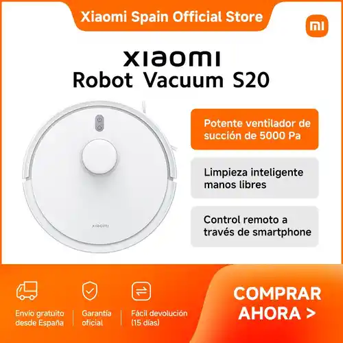Robot aspirador Xiaomi Robot Vacuum S20 5000Pa