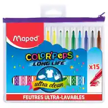 Rotuladores Maped Long Life, 15 unidades, larga duración