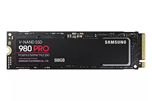 Samsung SSD 980 PRO de 500 GB, NVMe, 7000 MB/s, M.2