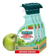 Sanytol - Limpiador Desinfectante Multiusos - Pack de 4 x 750 Ml = 3L