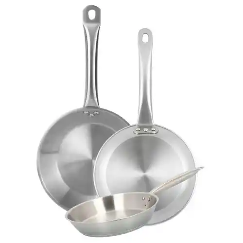 Sartén Wellhome acero inoxidable inducción 20cm