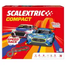 SCALEXTRIC Compact - Pista de Carreras Completa + 2 Coches Incluidos