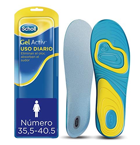 Scholl Plantillas Gel Activ Uso Diario para mujer talla 35.5 - 40.5, 2 plantillas