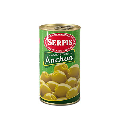 Serpis Aceitunas Rellenas de Anchoa, 350g