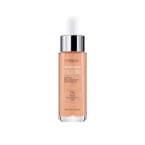 Sérum con Color L'Oréal Paris Accord Parfait con Ácido Hialurónico