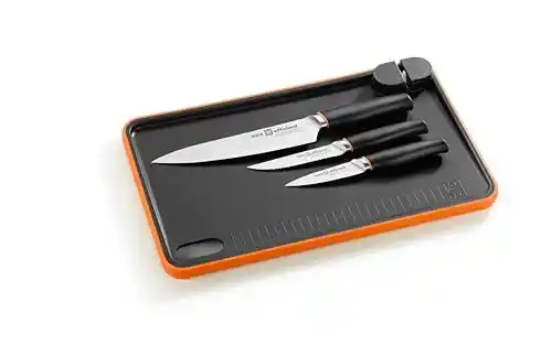 Set 3 cuchillos Efficient con tabla de cortar BRA