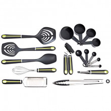 Set de 17 utensilios de cocina Amazon Basics