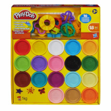 Set de 18 Botes de colores y 16 Accesorios Play Doh