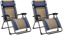 Set de 2 sillas acolchadas con gravedad cero Amazon Basics
