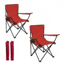 Set de 2 Sillas camping plegable portátiles + bolsa