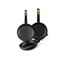 Set de 3 Sartenes antiadherentes Monix Green 18-22-26 cm