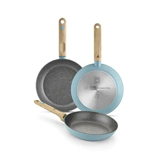 Set de 3 Sartenes BRA Nordik 20-24-28 cm diseño nórdico