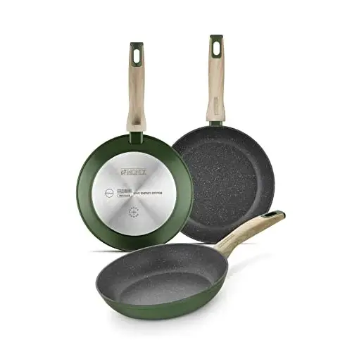Set de 3 sartenes Monix Amazonia 18-22-26 cm