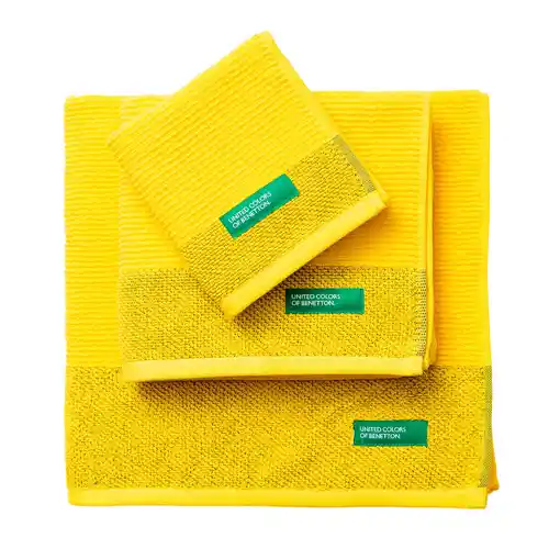 Set de 3 toallas de baño Benetton 100% Algodón 450GSM