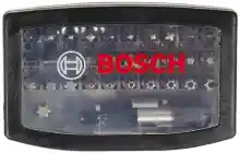 Set de 32 unidades Bosch Punta atornillar Extra Hard (Cruceta, Pozidriv, T-, Hex-, TH-, S-Bit, Accesorios taladros rotativos y atornilladores)