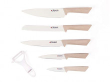 Set de 6 piezas de cuchillos CLOEN CHEF