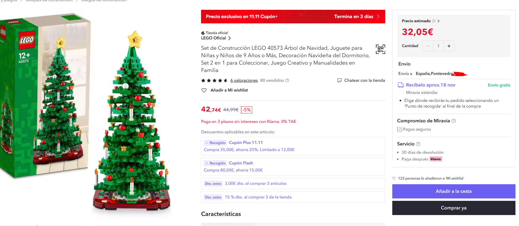 set-de-construccion-lego-40573-arbol-de-navidad