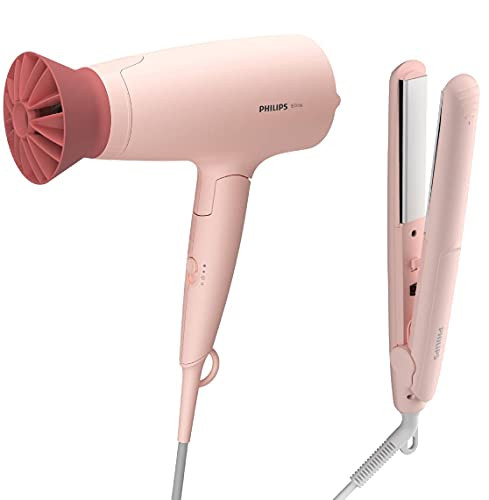 Set secador y plancha de pelo Philips 3000