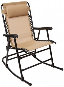 Silla Balancín plegable Beige de Amazon Basics