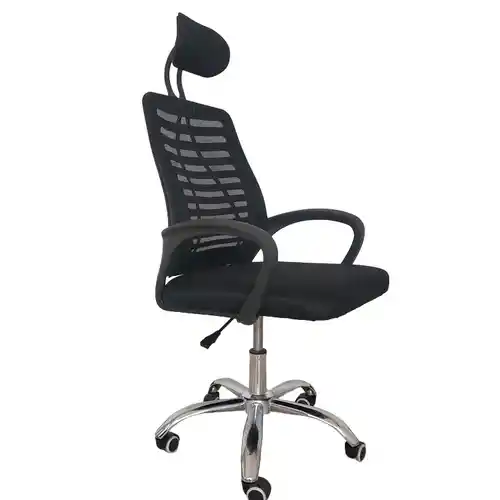 Silla de escritorio ergonómica con soporte lumbar y respaldo transpirable