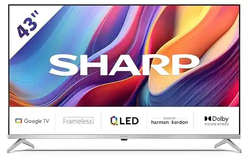 Smart TV Sharp 43" QLED 4K UHD