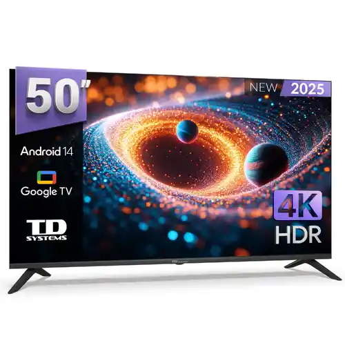 Smart TV TD Systems 50" AndroidTV 4K 2025