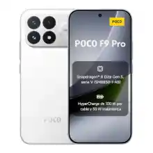 Smartphone POCO F9 Pro 12GB RAM, 512GB Blanco con batería 6330mAh y carga 100W