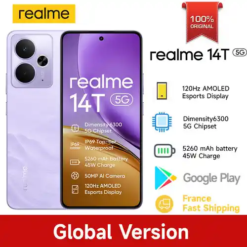 Smartphone Realme 14T 5G 8GB256GB
