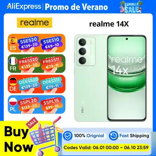 Smartphone Realme 14X 5G 6GB/128GB